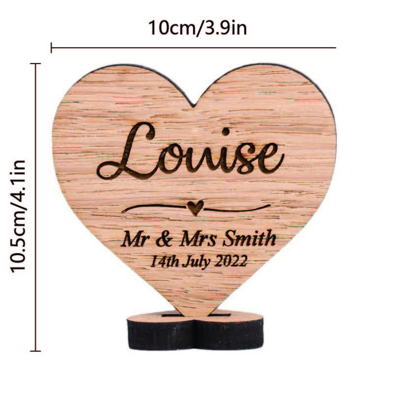 Personalized Wooden Wedding Plaque  Decoration